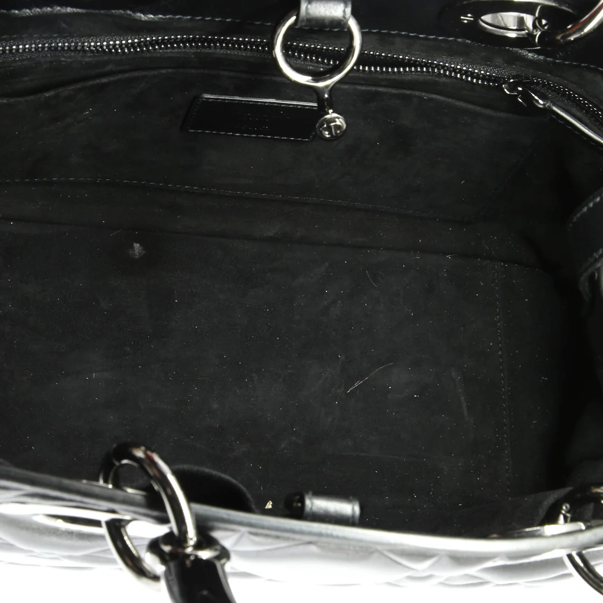 Lady 95.22 Bag Cannage Embossed Leather Medium - Deep Luxury