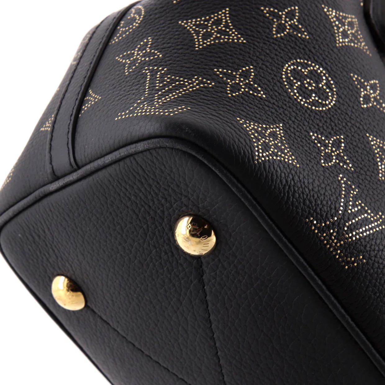 Blossom Tote Constellation Studded Mahina Leather PM - Deep Luxury