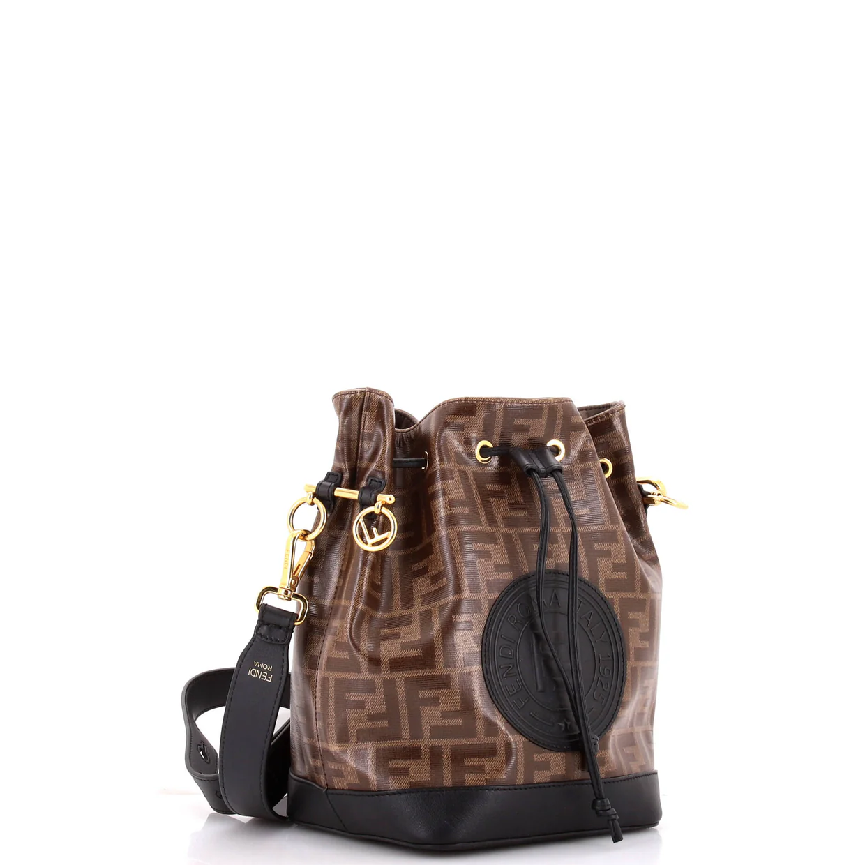 Mon Tresor Bucket Bag Zucca Coated Canvas Small - Deep Luxury