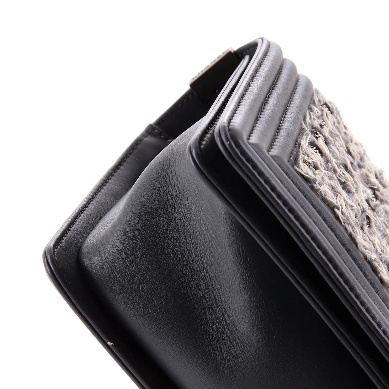 Boy Flap Bag Braided Tweed Old Medium - Deep Luxury