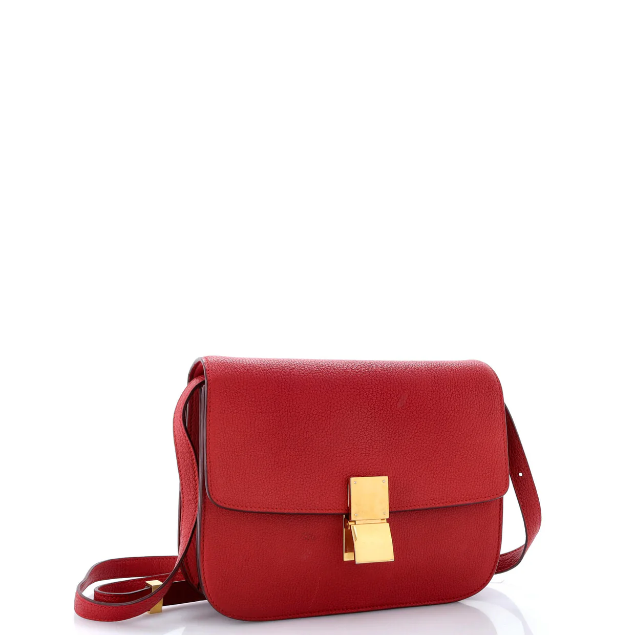 Classic Box Bag Grainy Leather Medium - Deep Luxury