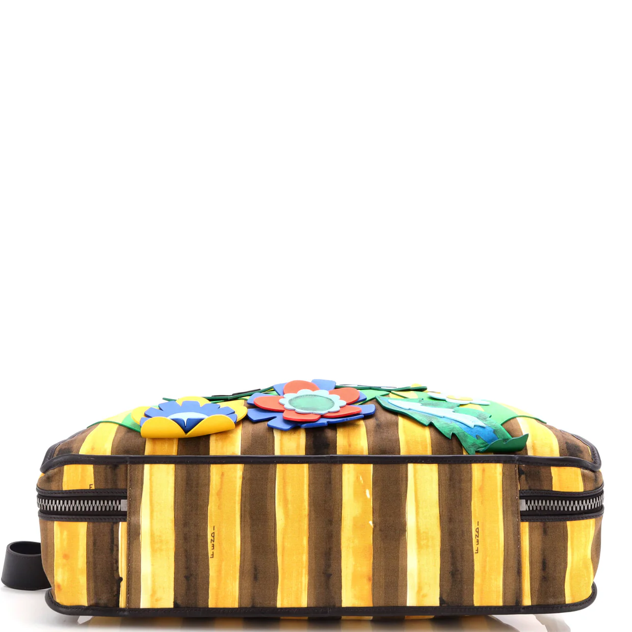 Flower Convertible Tote Pequin Canvas with Applique Large - Deep Luxury