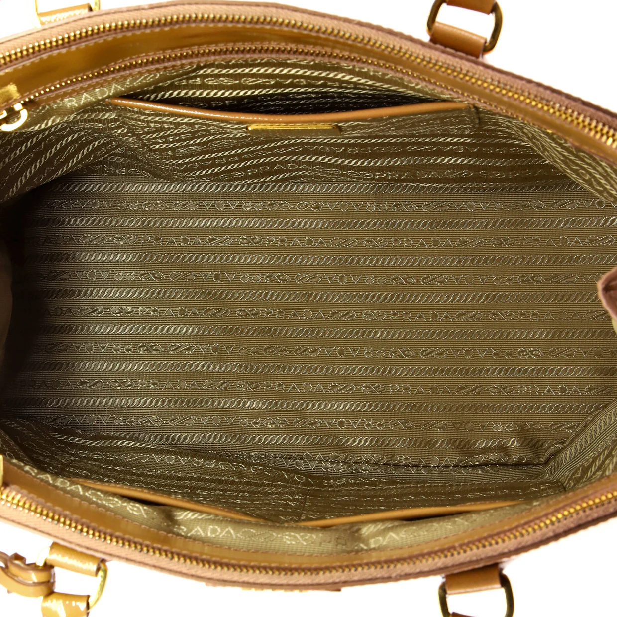 Double Zip Lux Tote Vernice Saffiano Leather Medium - Deep Luxury
