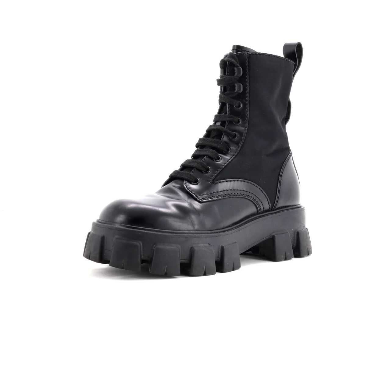Monolith Combat Boots Leather and Nylon - Deep Luxury