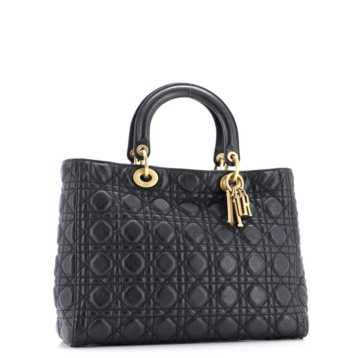 Supple Lady Dior Bag Cannage Quilt Leather Large - Deep Luxury