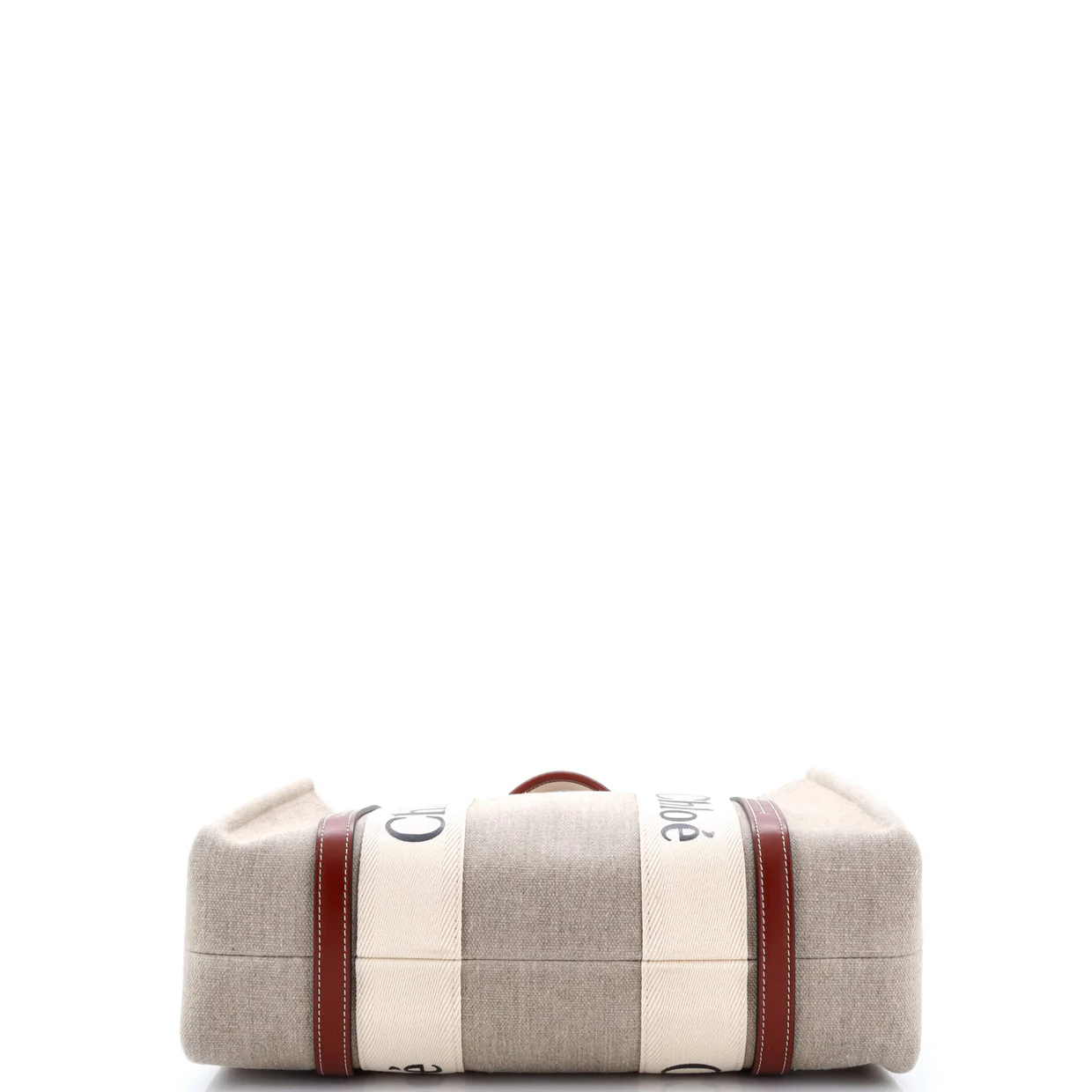 Woody Tote Canvas with Leather Medium - Deep Luxury