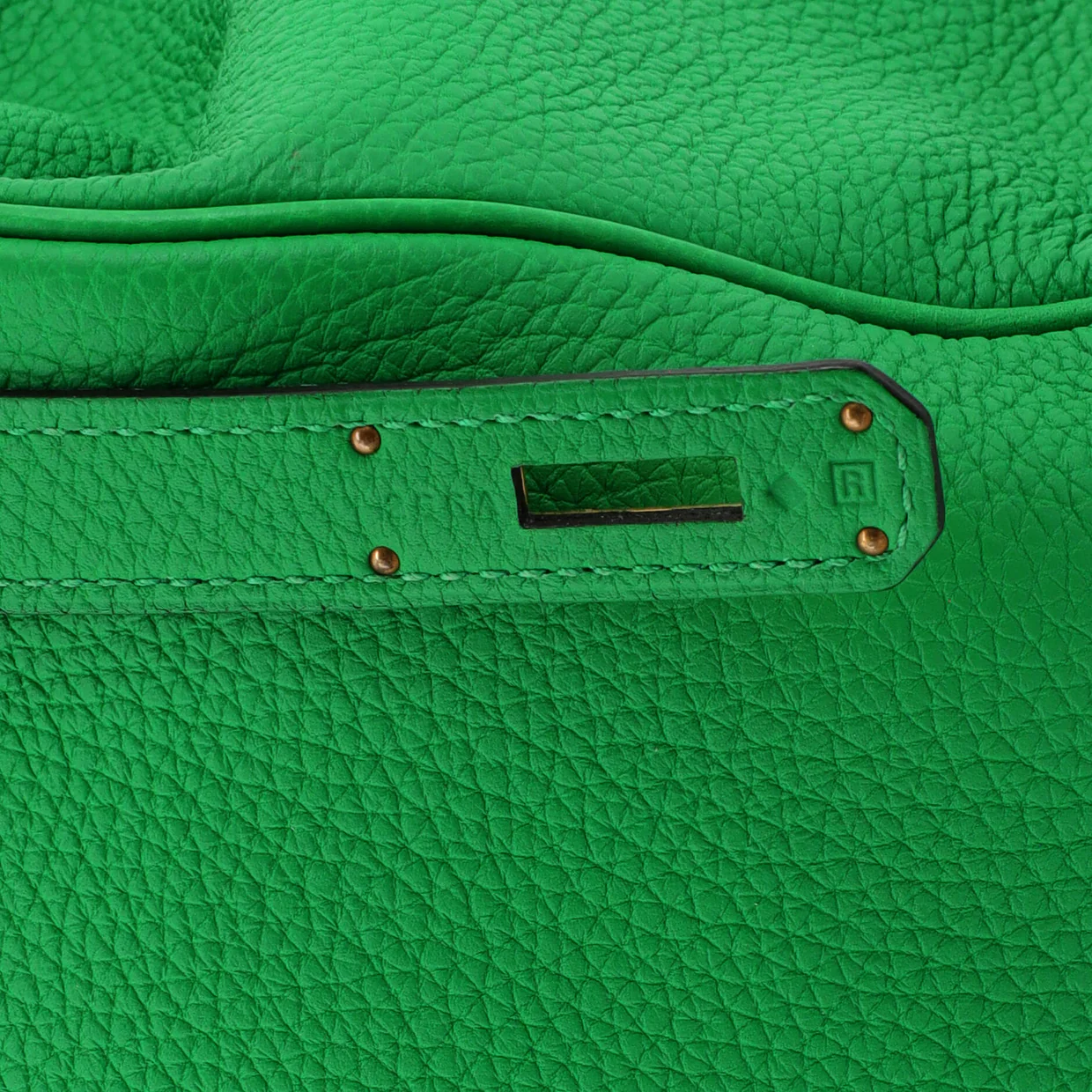 Kelly Handbag Bamboo Togo with Gold Hardware 32 - Deep Luxury