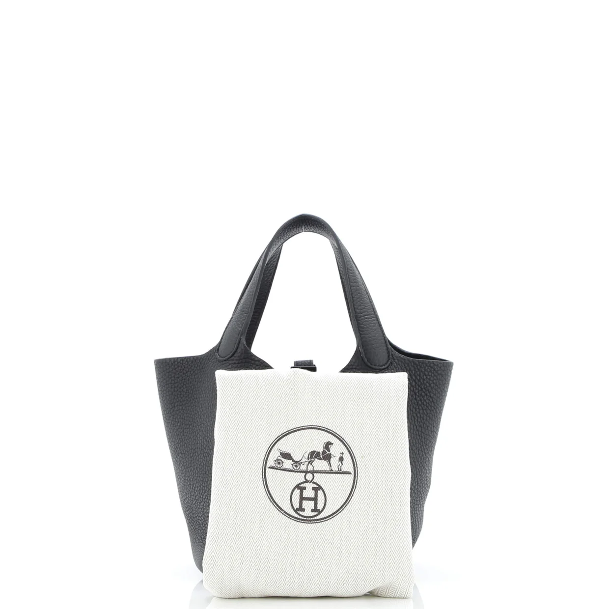 Monochrome Picotin Lock Bag Clemence PM - Deep Luxury