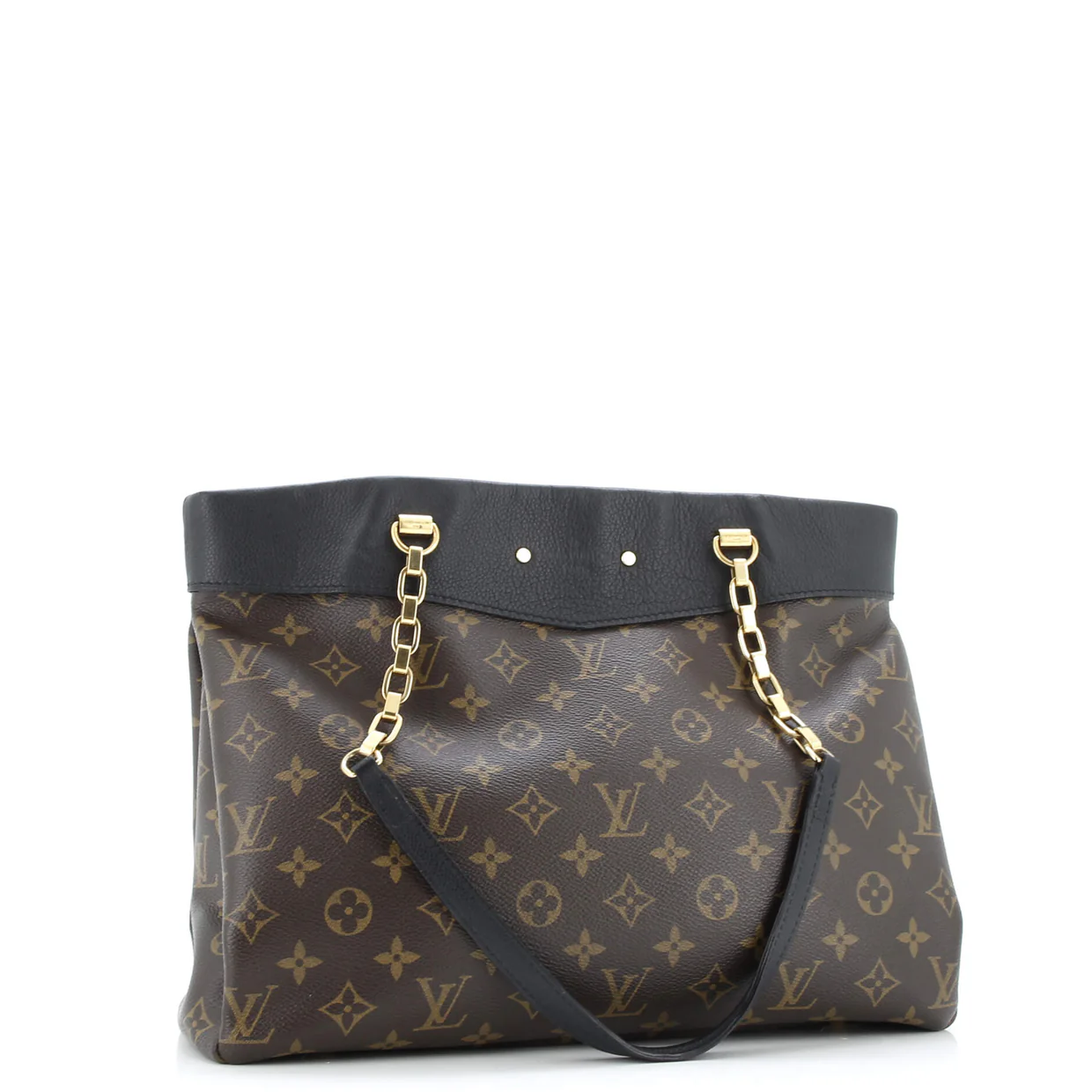 Pallas Shopper Monogram Canvas and Calfskin - Deep Luxury