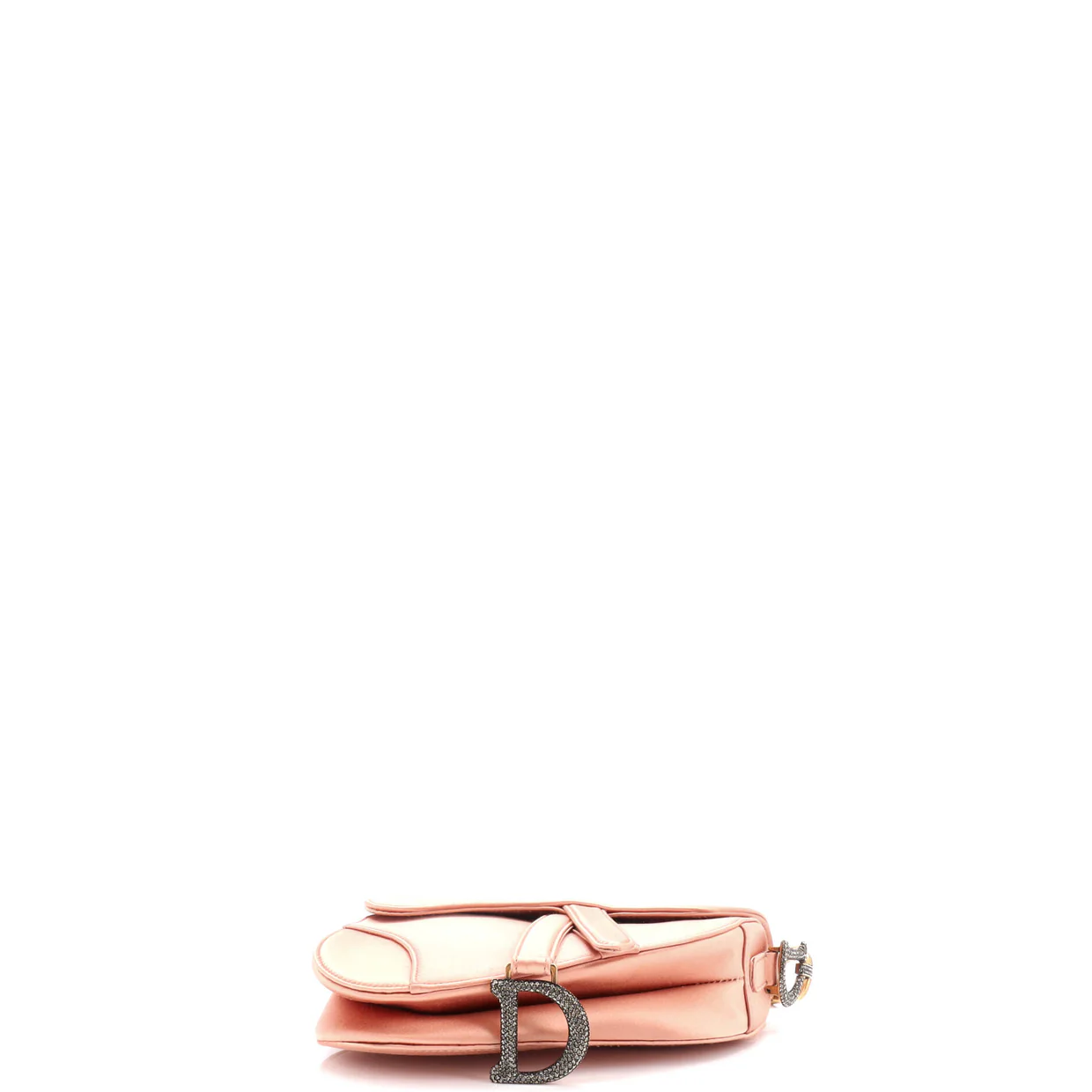 Saddle Handbag Satin with Crystals Mini - Deep Luxury