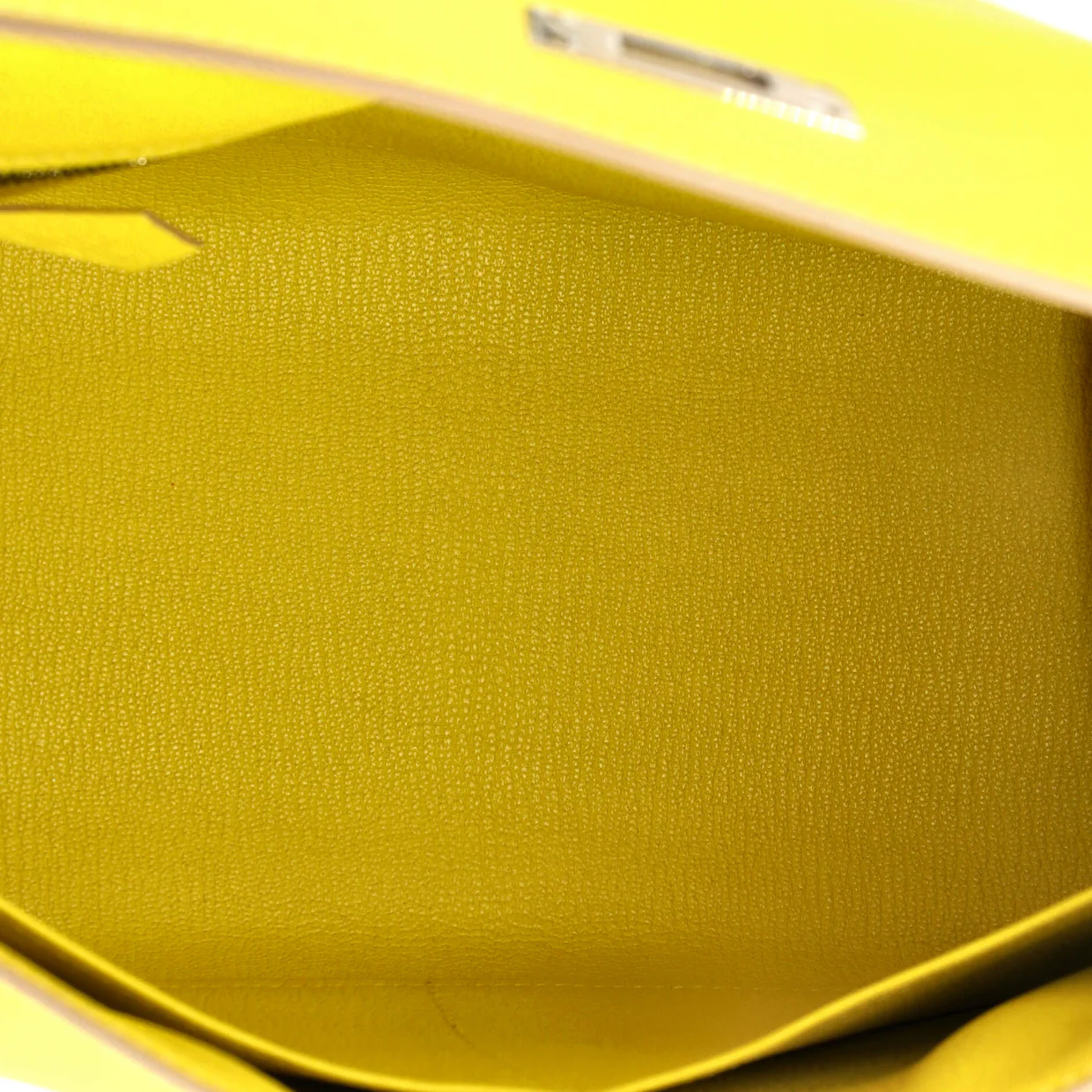 Kelly Handbag Lime Epsom with Palladium Hardware 28 - Deep Luxury