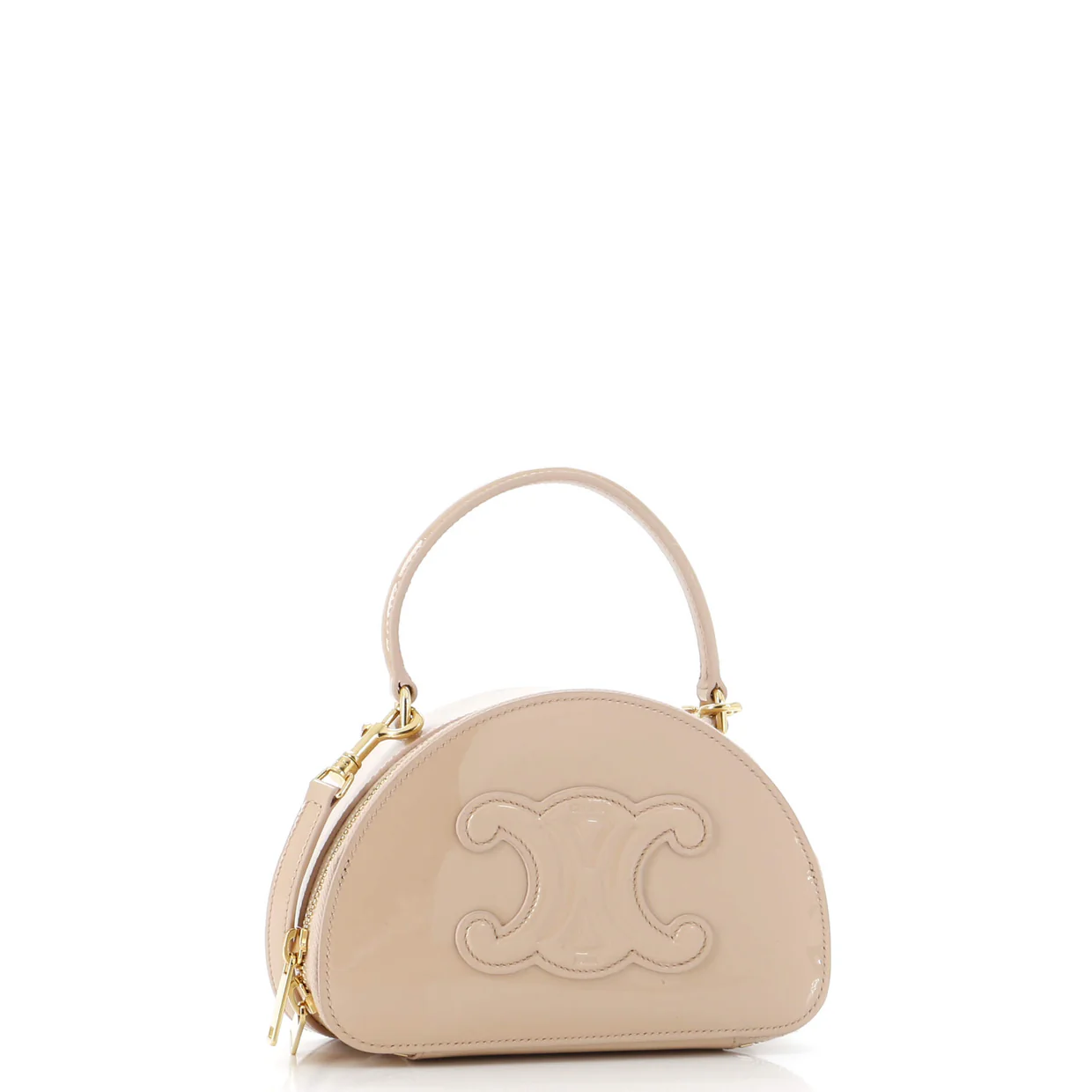 Half Moon Case Patent Small - Deep Luxury