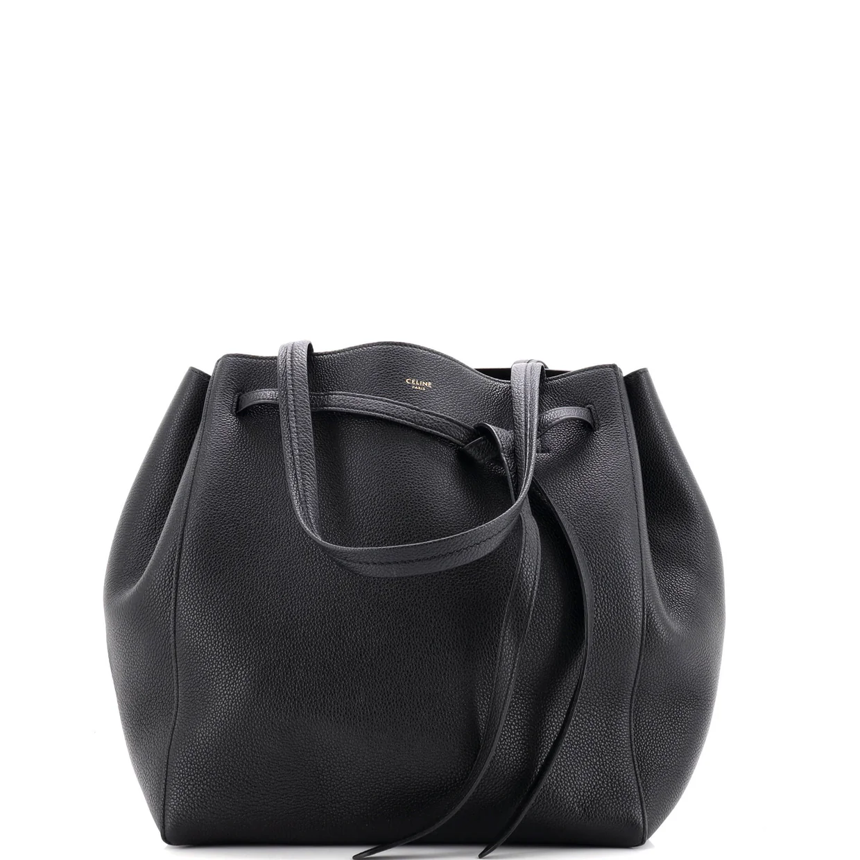 Phantom Tie Cabas Tote Leather Small - Deep Luxury