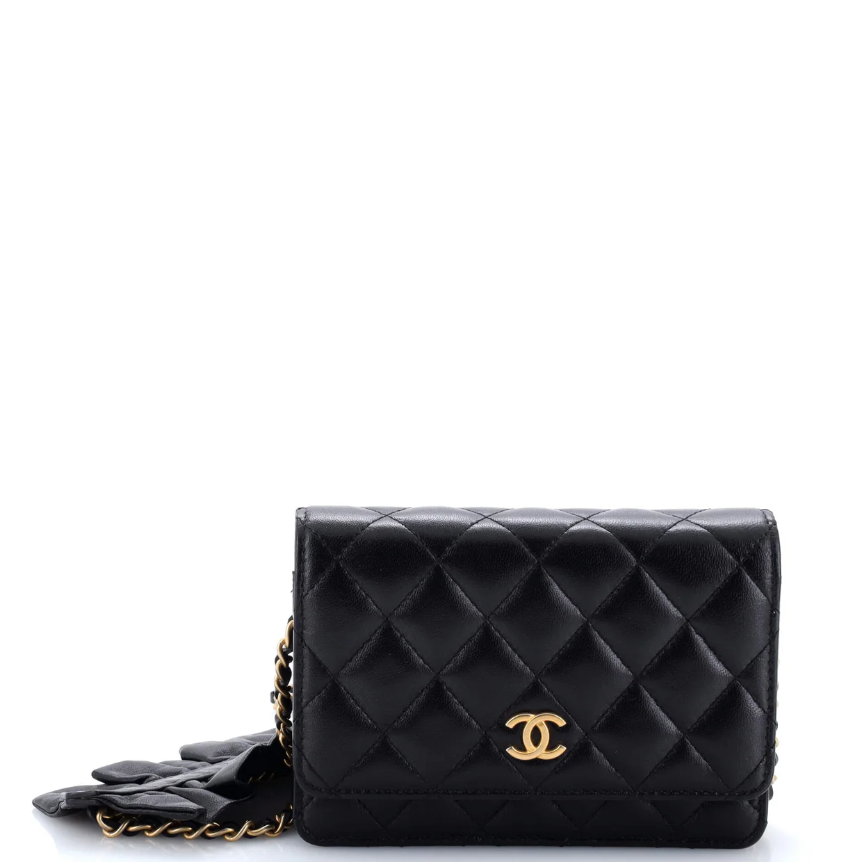 Romance Wallet on Chain Quilted Lambskin Mini - Deep Luxury