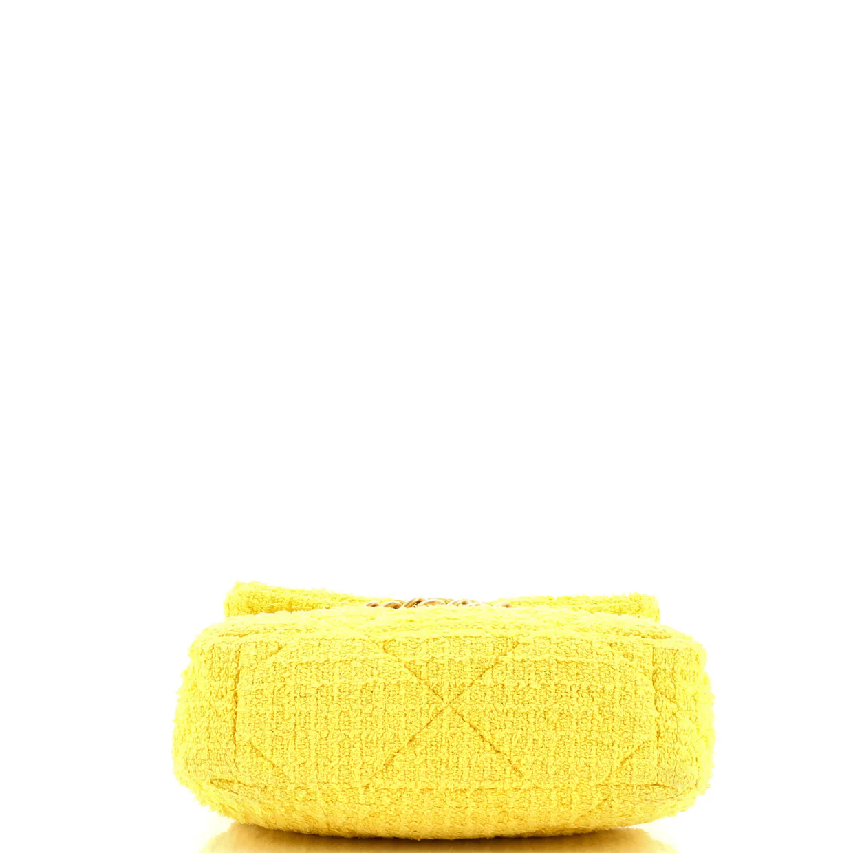 19 Flap Bag Quilted Tweed Medium - Deep Luxury
