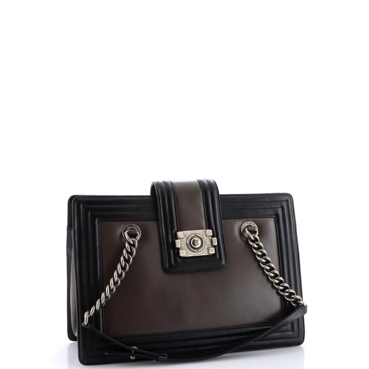 Boy Tote Glazed Calfskin Small - Deep Luxury