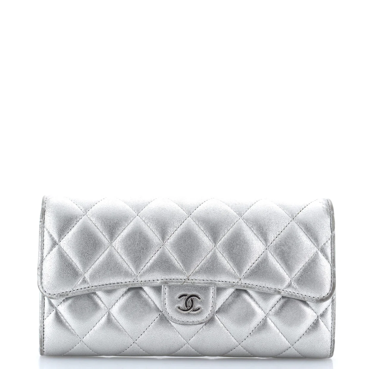 L-Flap Wallet Quilted Lambskin Long - Deep Luxury