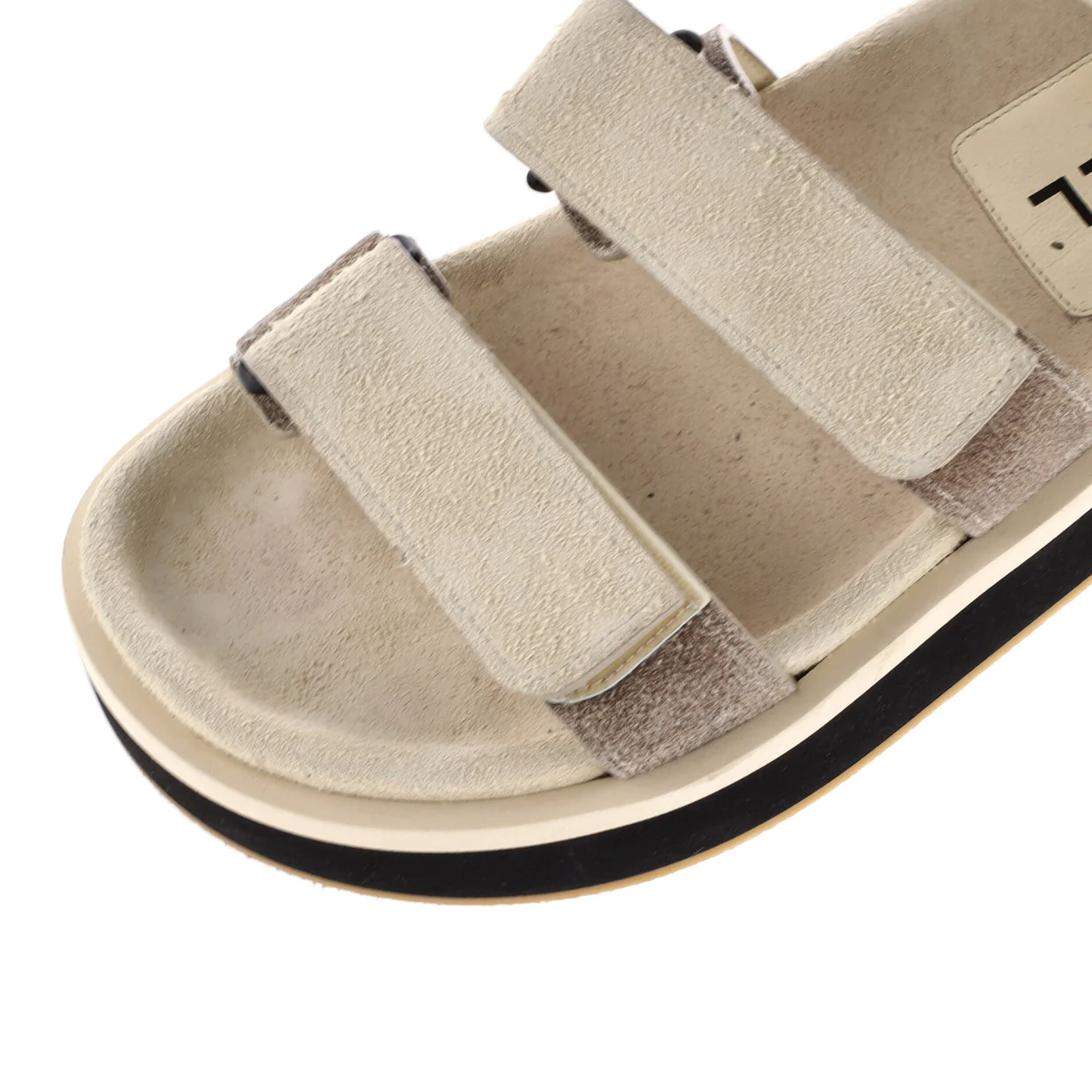 Women's Two Strap Velcro Dad Sandals Suede - Deep Luxury
