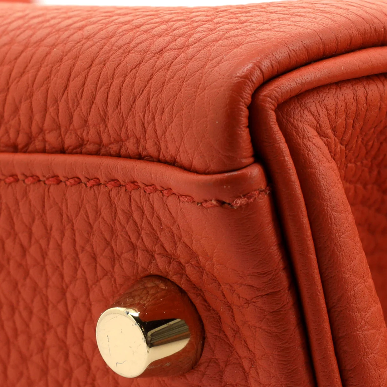 Kelly Handbag Terre Battue Togo with Gold Hardware 28 - Deep Luxury