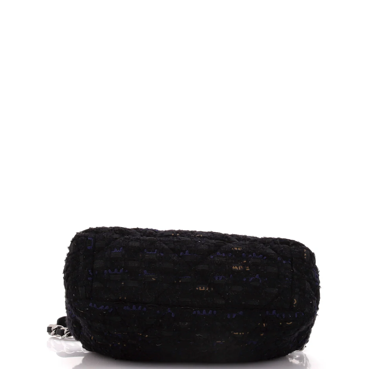 19 Flap Bag Quilted Tweed and Ribbon Medium - Deep Luxury