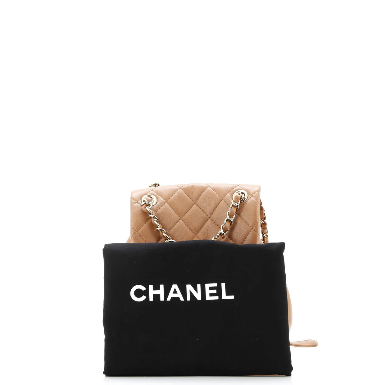 Duma Drawstring Backpack Quilted Leather Small - Deep Luxury