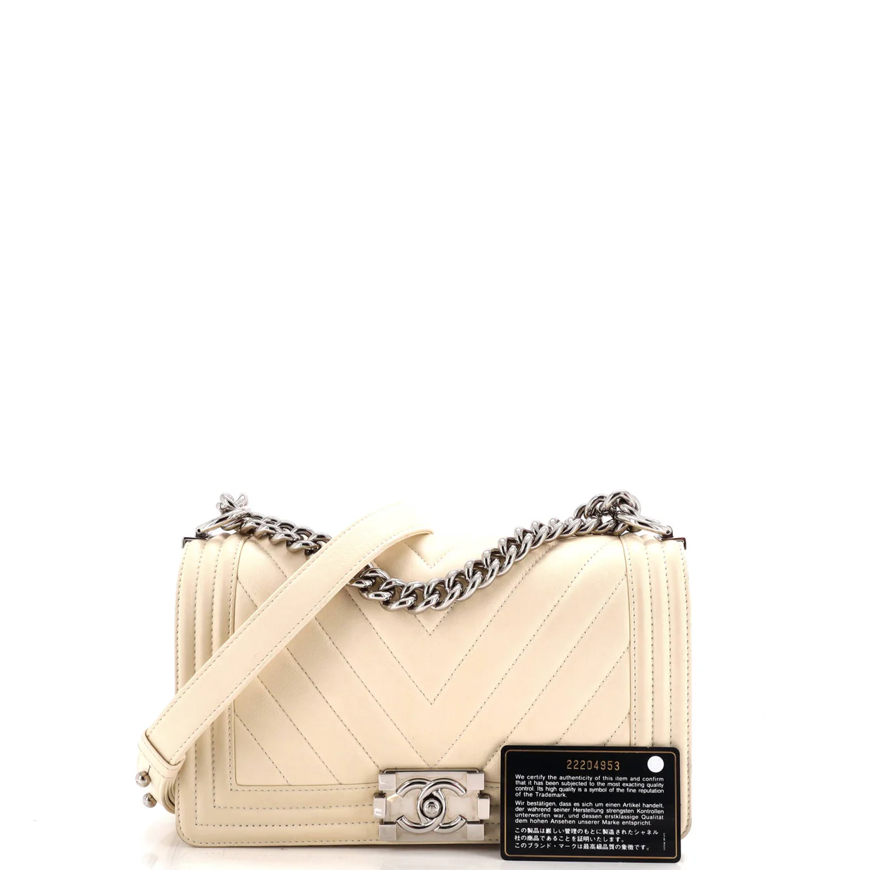 Boy Flap Bag Chevron Calfskin Old Medium - Deep Luxury