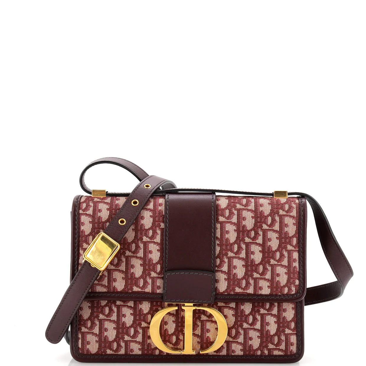 30 Montaigne Flap Bag Oblique Canvas - Deep Luxury