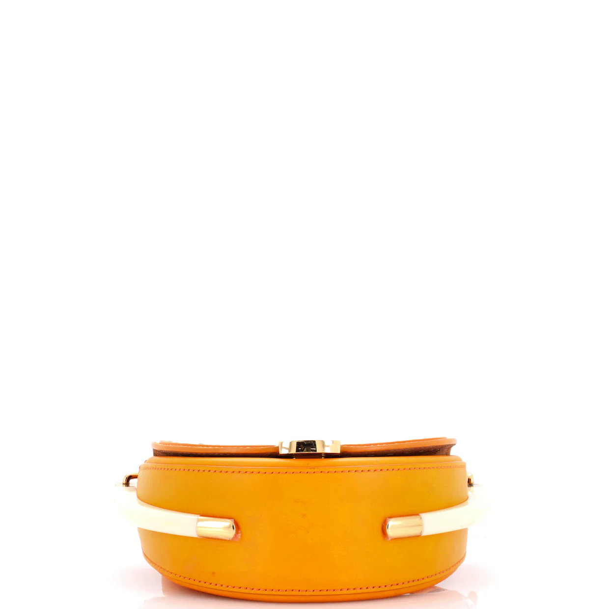 Moonlight Flap Bag Leather with Plexiglass Detail - Deep Luxury