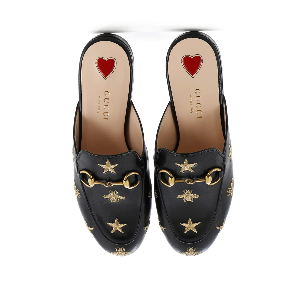 Women's Princetown Mules Embroidered Leather - Deep Luxury