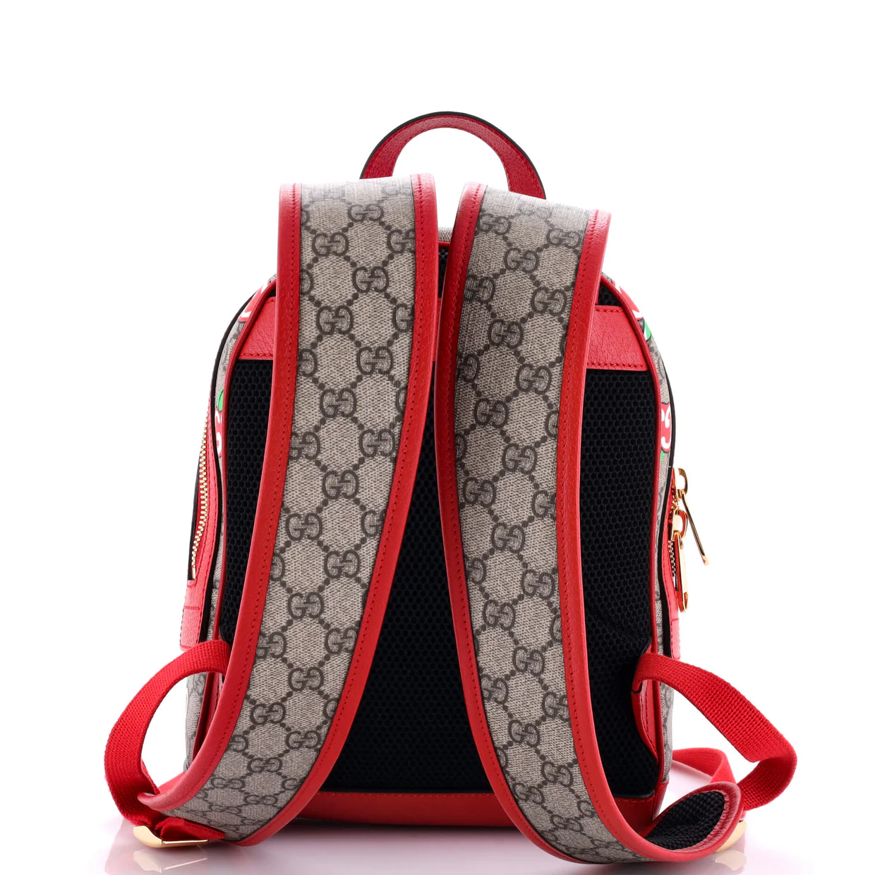 Zip Pocket Backpack Printed GG Coated Canvas Small - Deep Luxury