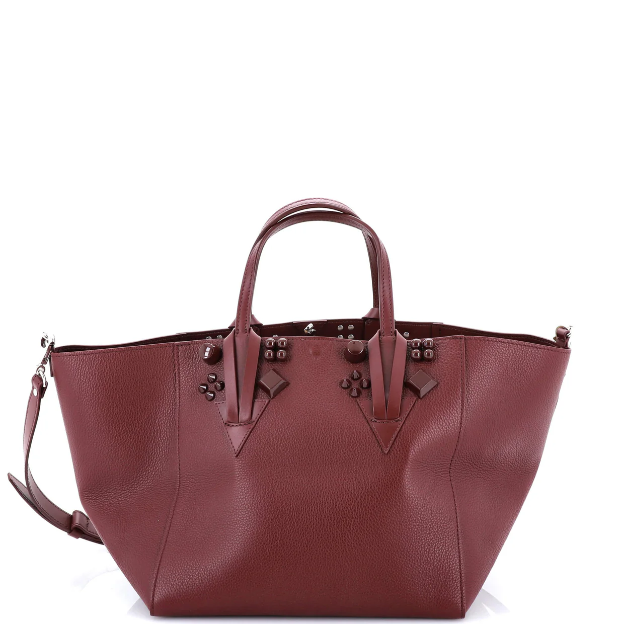 Cabachic Tote Studded Leather Small - Deep Luxury