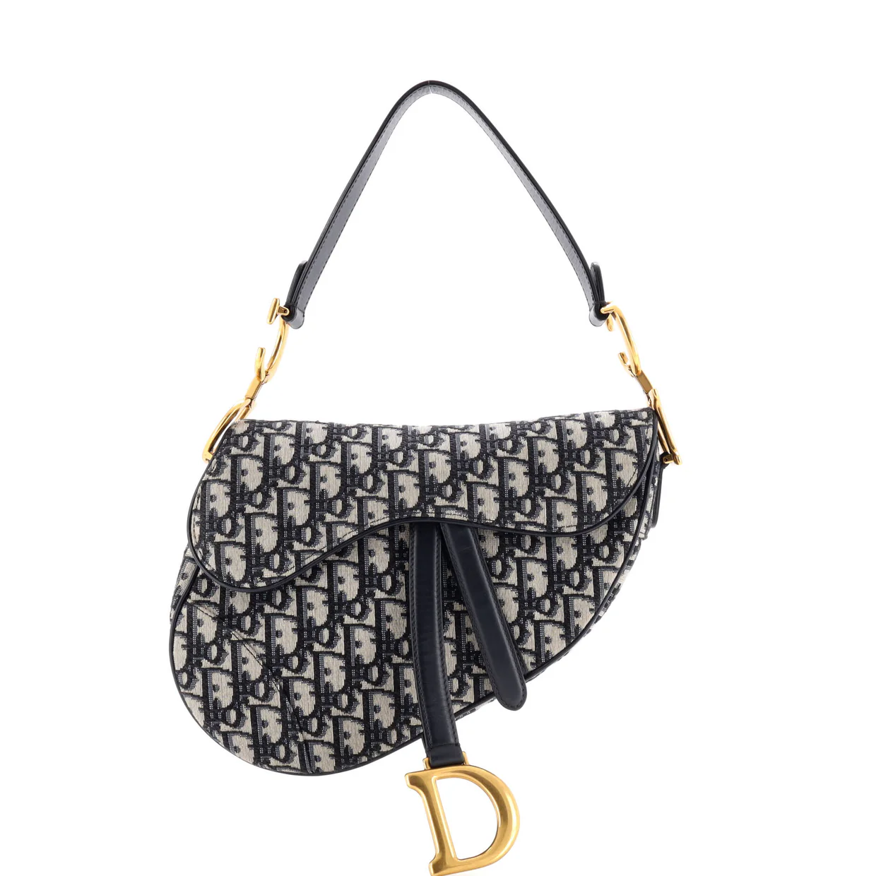 Saddle Handbag Oblique Canvas Medium - Deep Luxury
