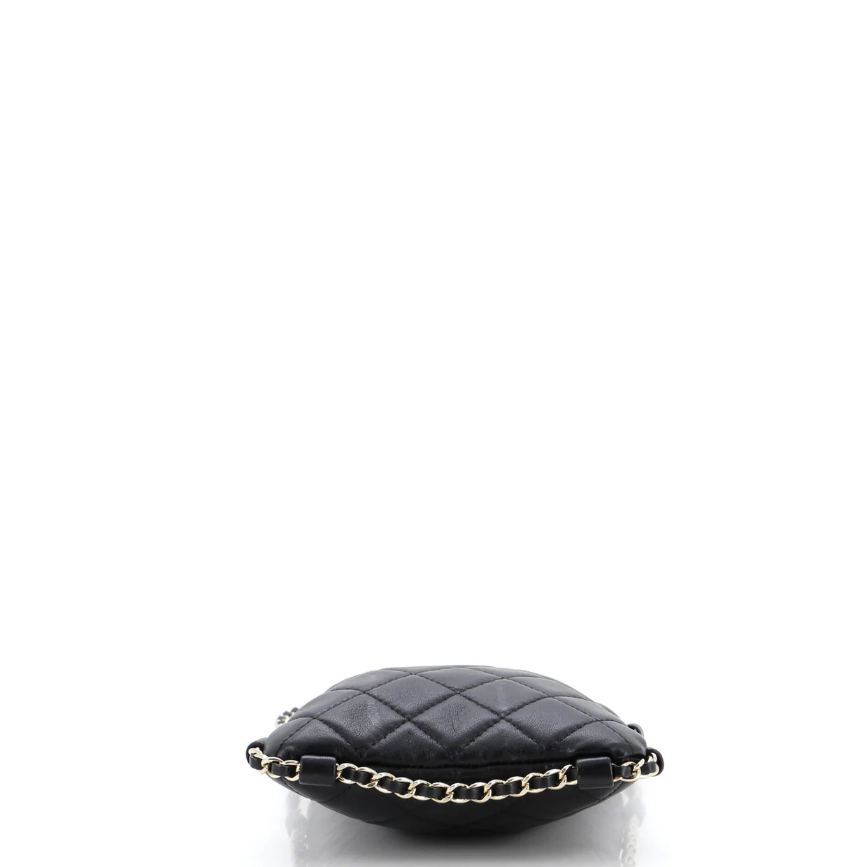 Chain Around Flat Phone Holder Crossbody Quilted Lambskin - Deep Luxury