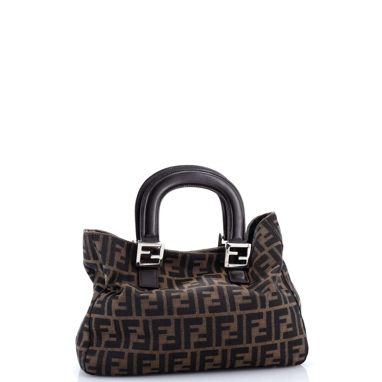 Vintage FF Handle Tote Zucca Canvas Small - Deep Luxury