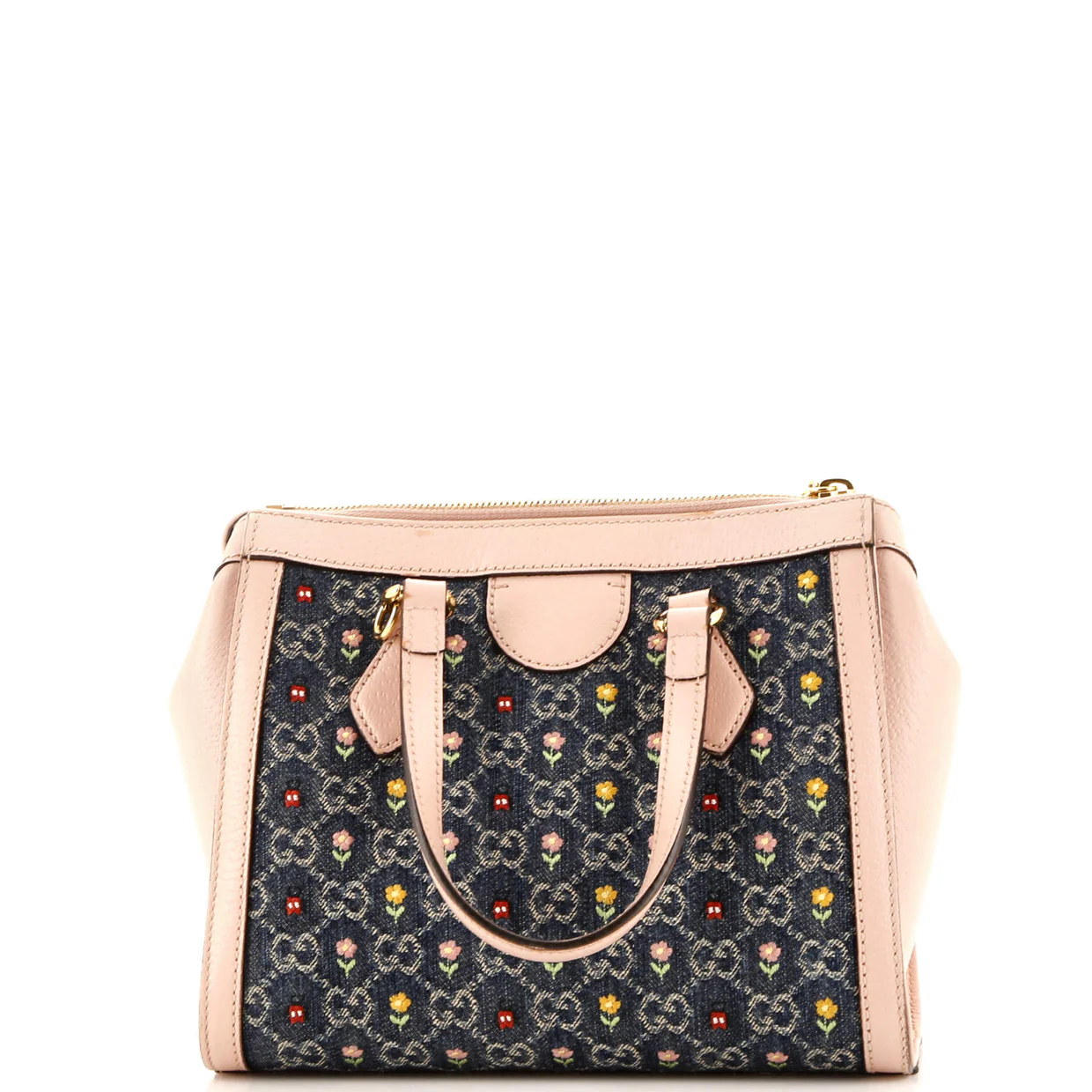 Ophidia Top Handle Tote Printed GG Denim Small - Deep Luxury