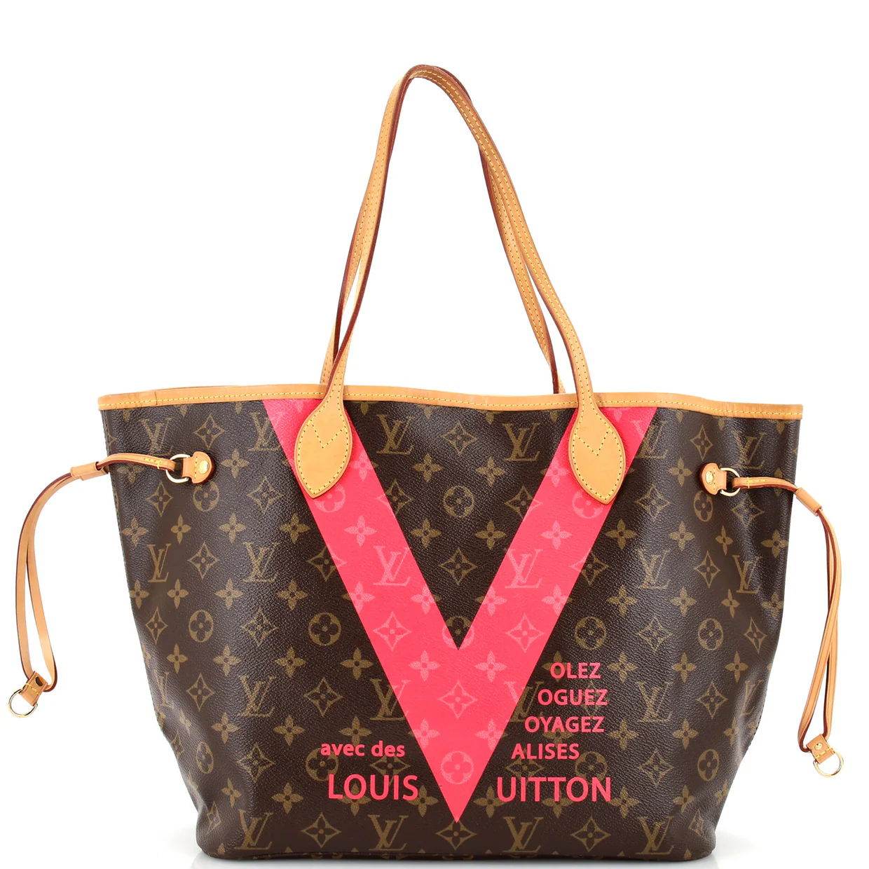 Neverfull NM Tote Limited Edition Cities V Monogram Canvas MM - Deep Luxury