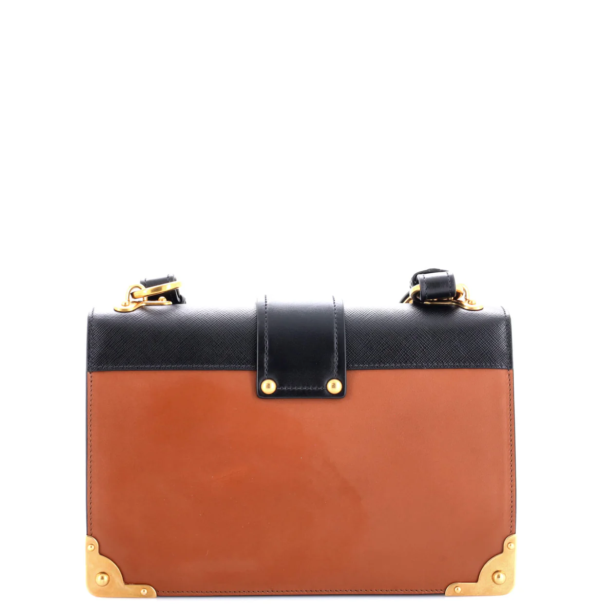 Cahier Crossbody Bag City Calf and Saffiano Large - Deep Luxury