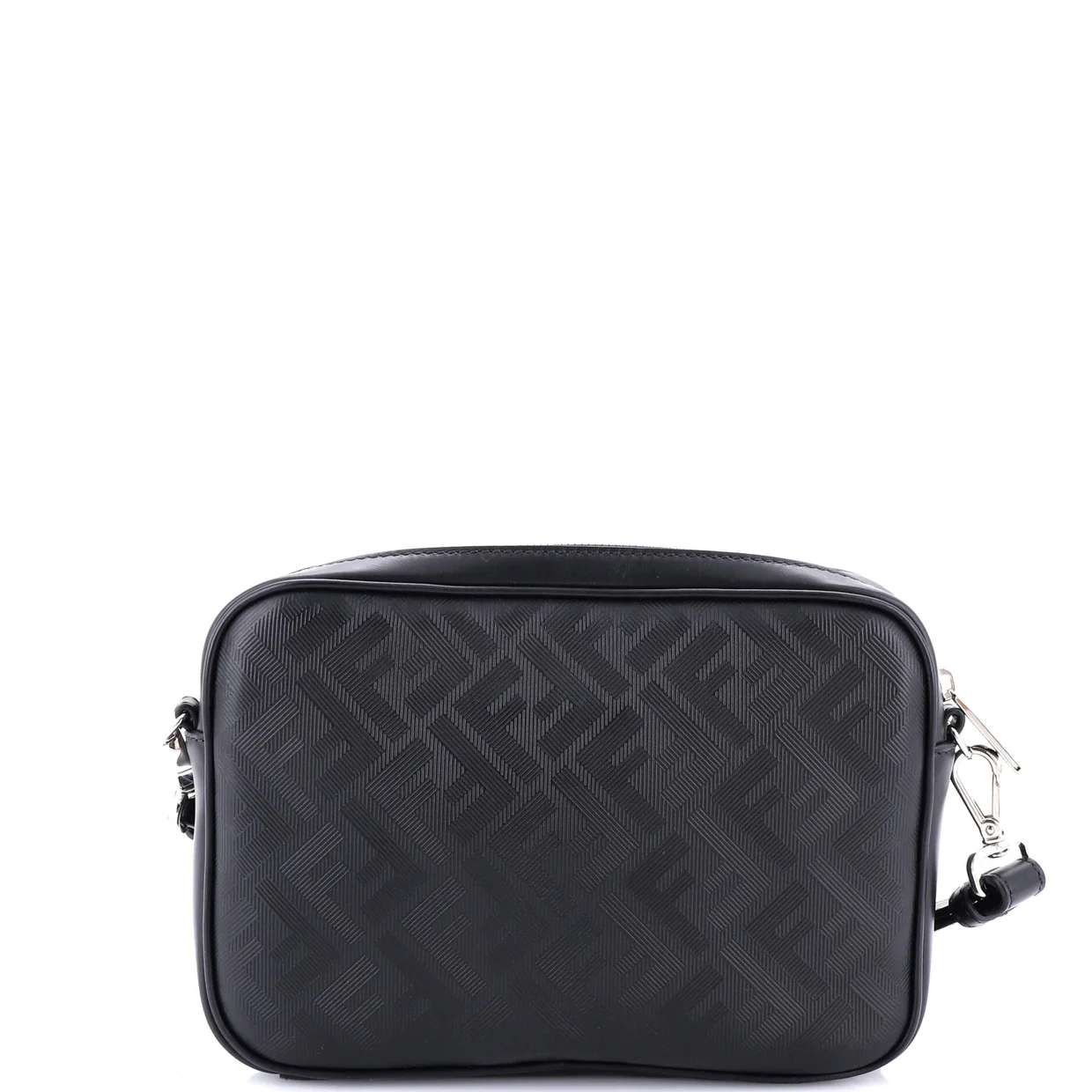 Diagonal Duo Camera Case Zucca Shadow Leather and Leather Small - Deep Luxury