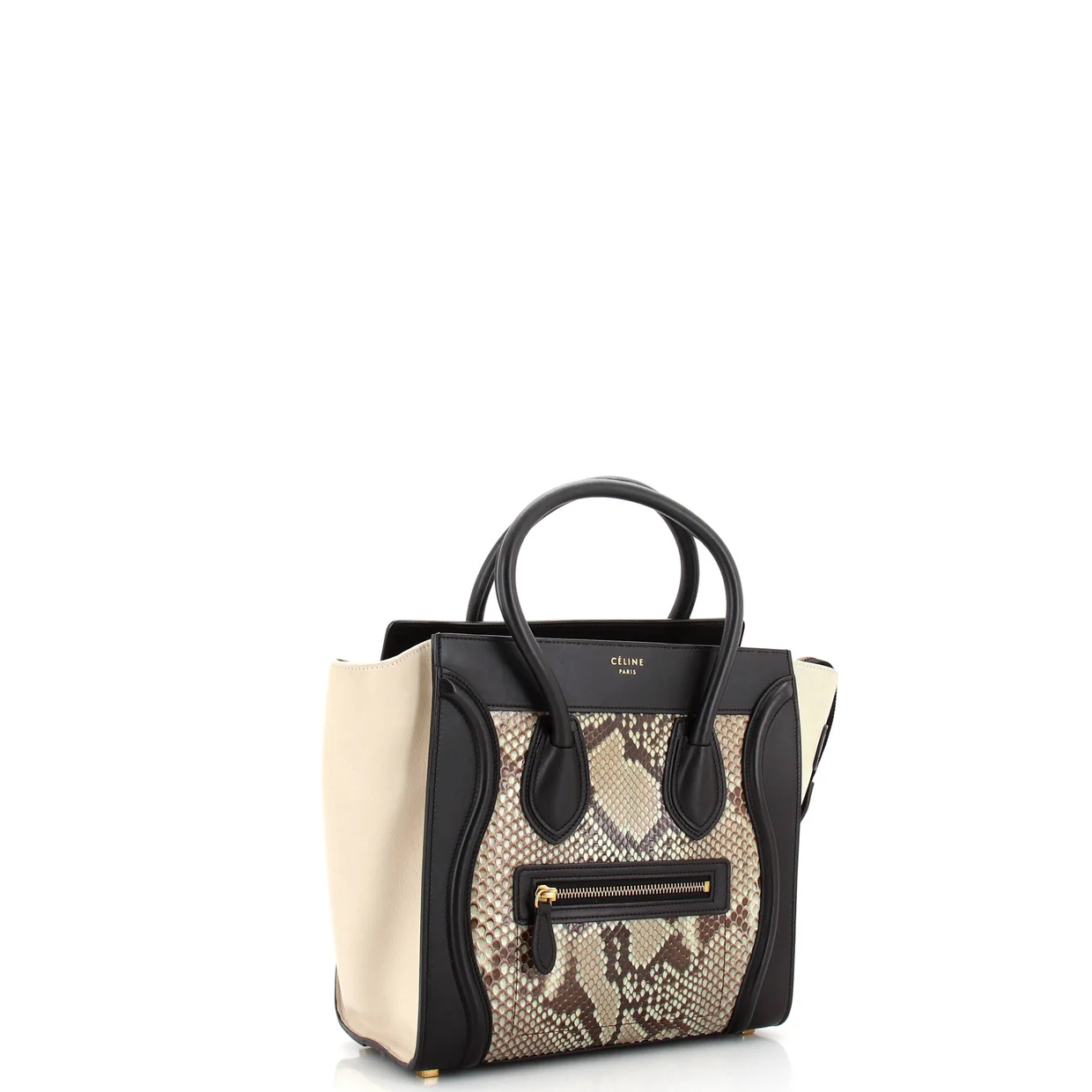 Luggage Bag Python and Leather Micro - Deep Luxury