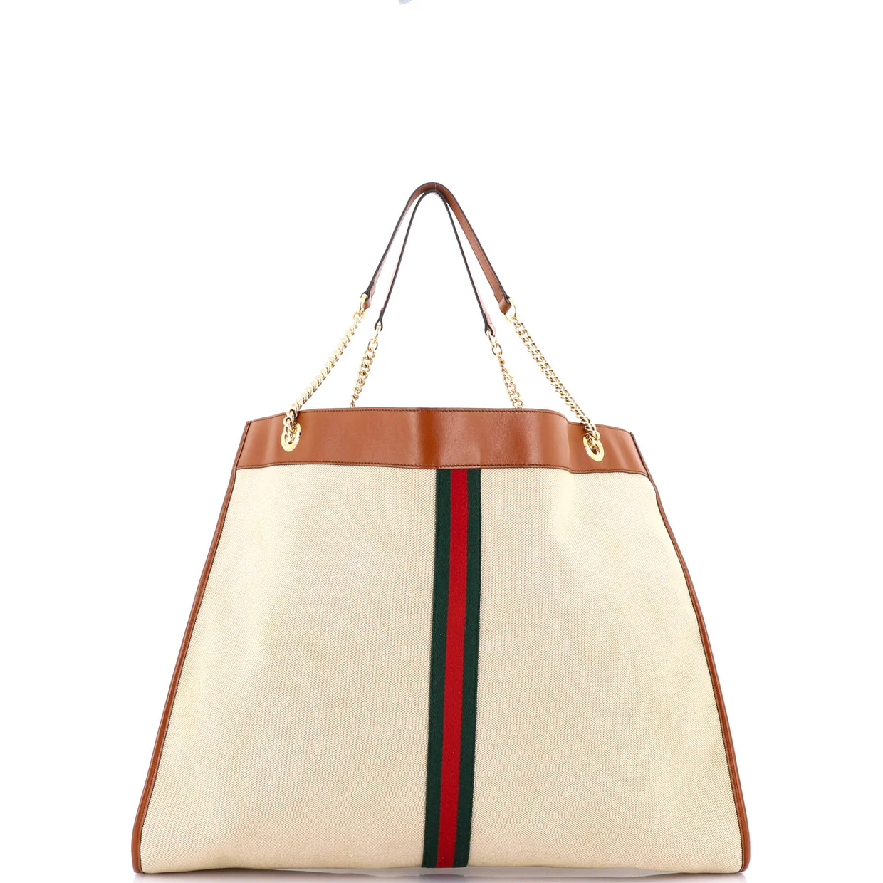 Rajah Chain Tote Canvas Large - Deep Luxury