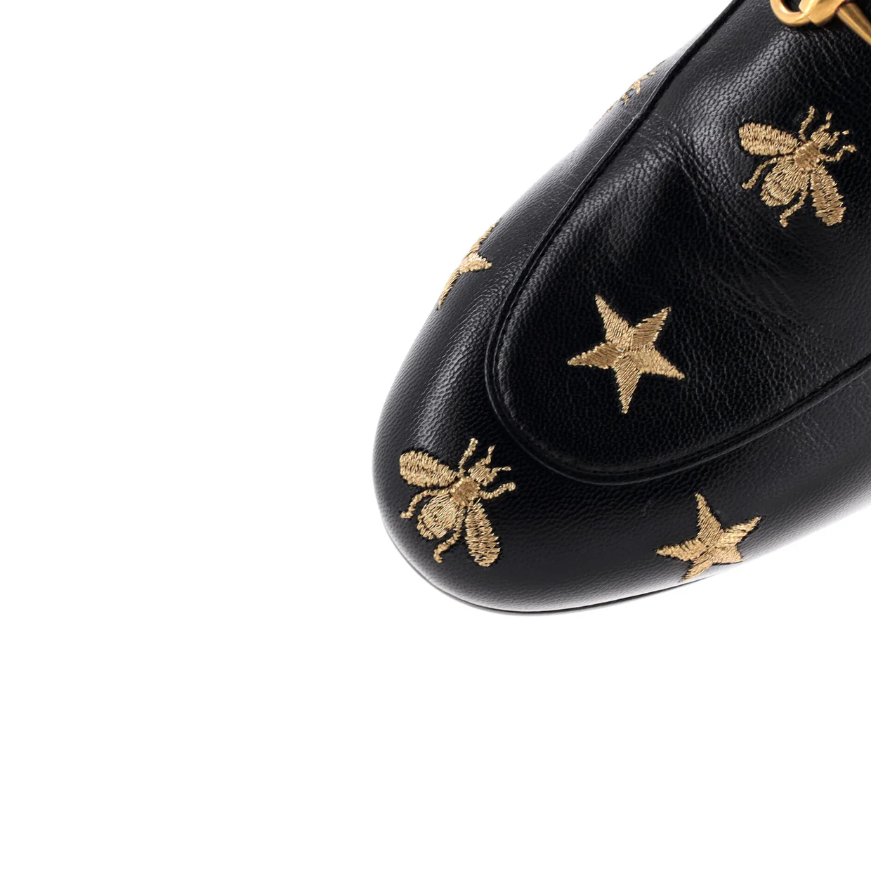 Women's Princetown Mules Embroidered Leather - Deep Luxury