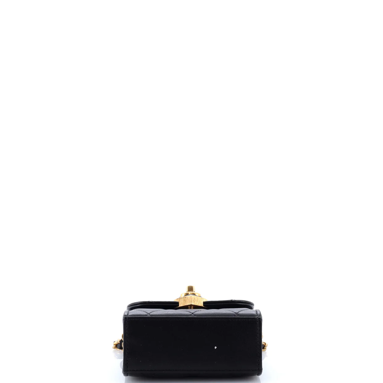 Coco Love CC Heart Clutch with Chain Quilted Lambskin Mini - Deep Luxury