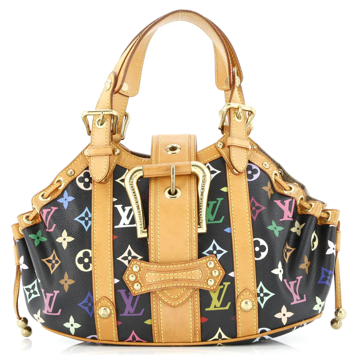 Theda Handbag Monogram Multicolor GM - Deep Luxury