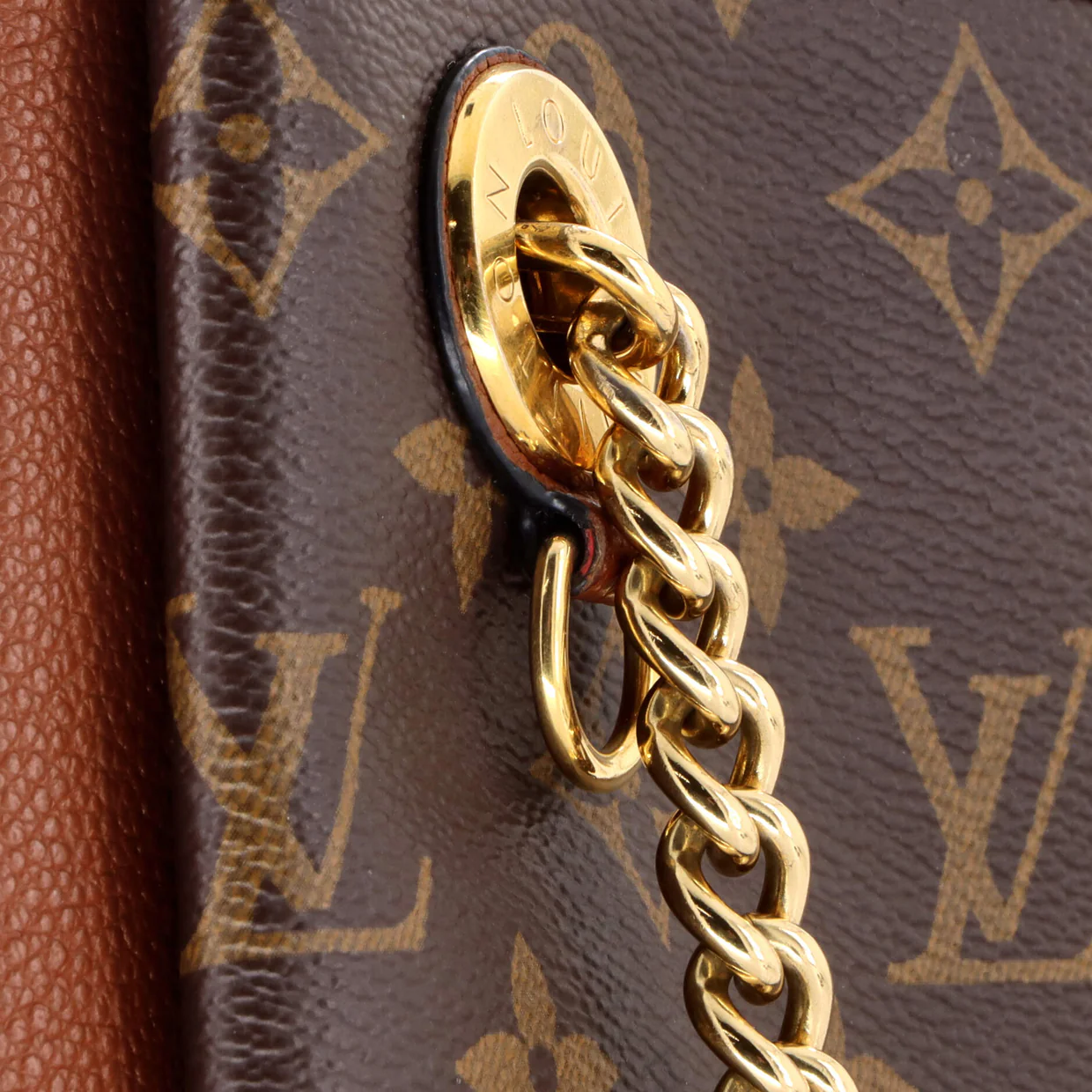 Surene Handbag Monogram Canvas with Leather MM - Deep Luxury