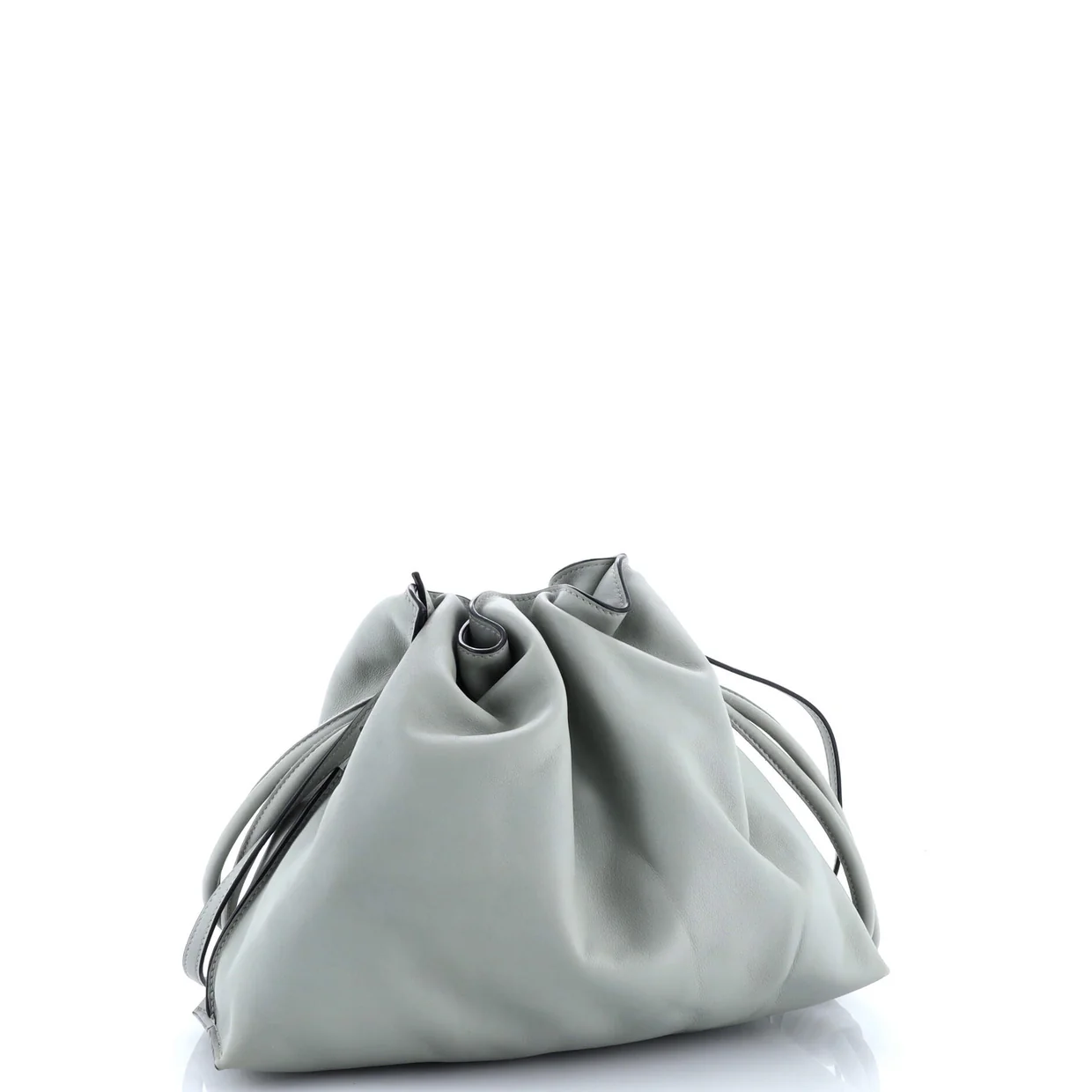 Flamenco Knot Clutch Leather Medium - Deep Luxury