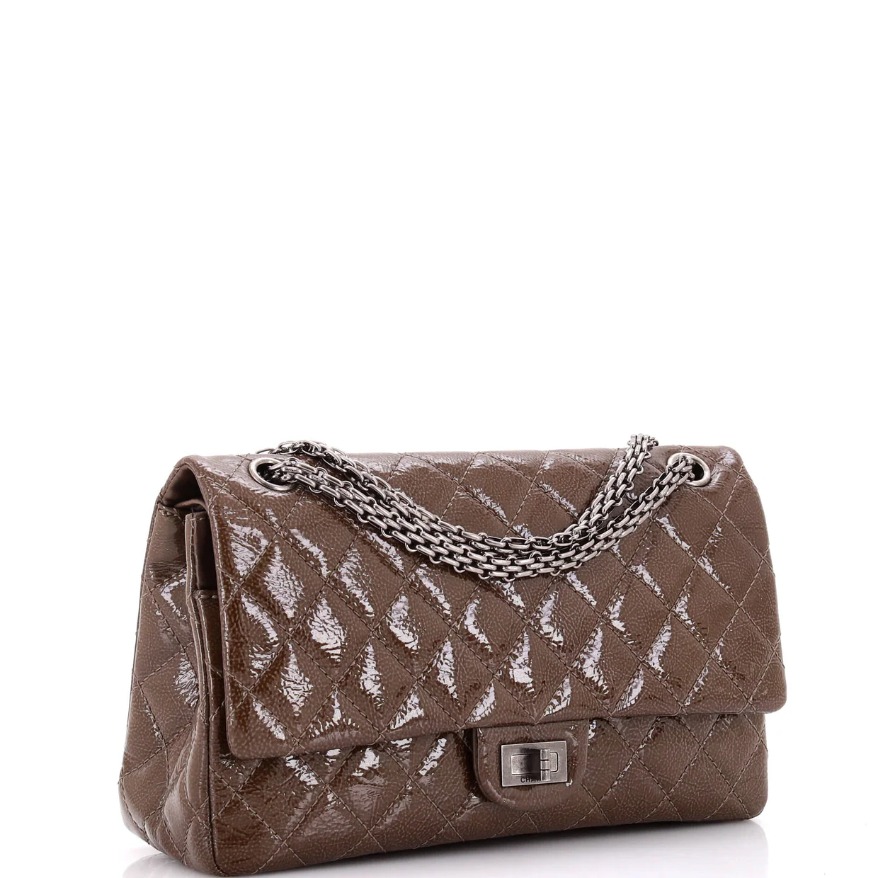 Reissue 2.55 Flap Bag Quilted Crinkled Patent 226 - Deep Luxury