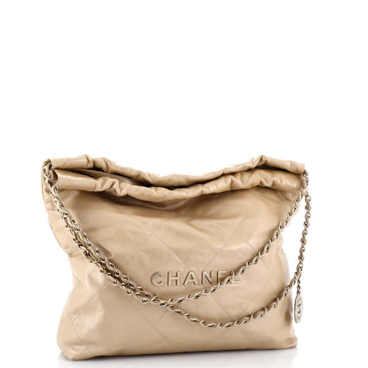 22 Chain Hobo Quilted Calfskin Large - Deep Luxury