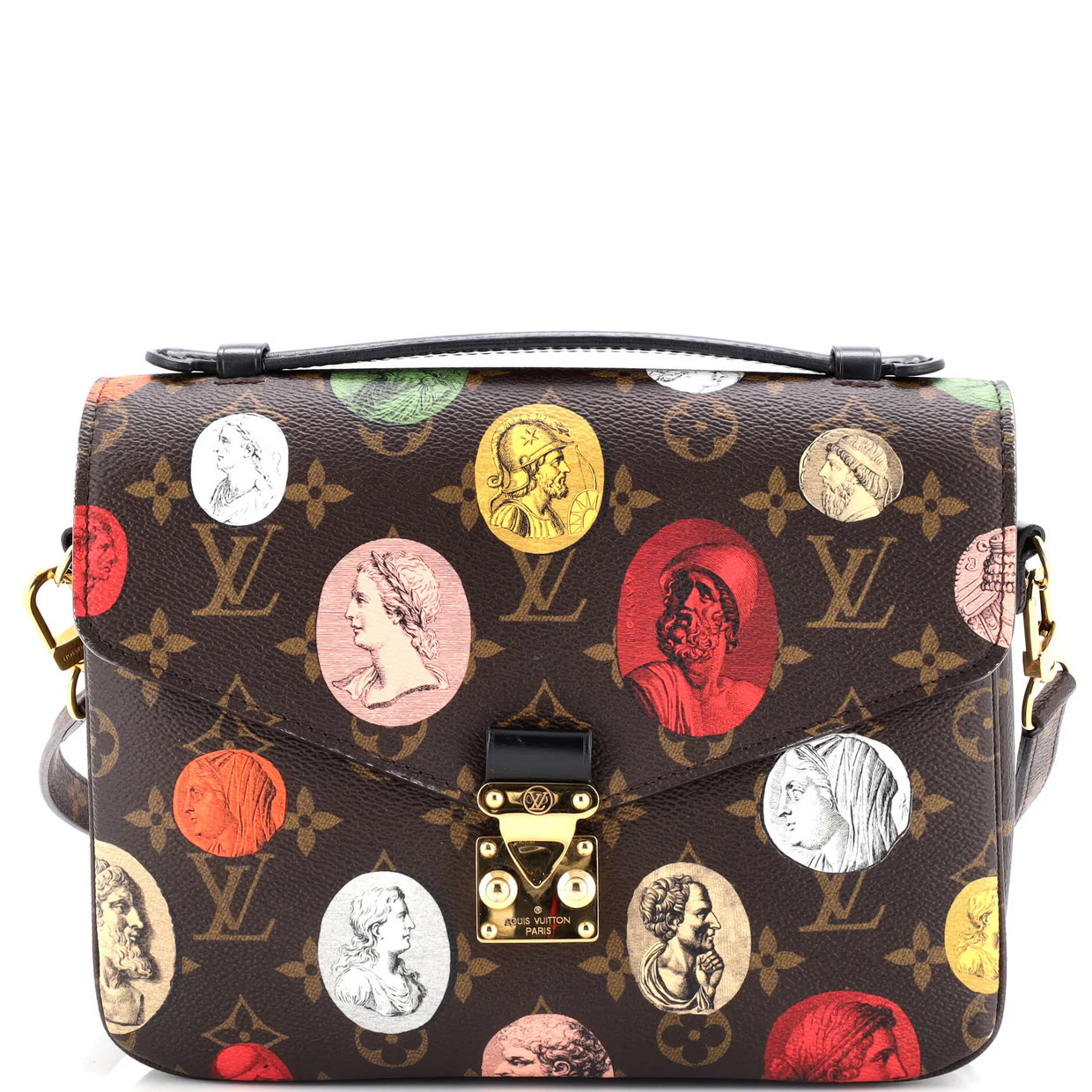 Pochette Metis Limited Edition Fornasetti Cameo Monogram Canvas - Deep Luxury