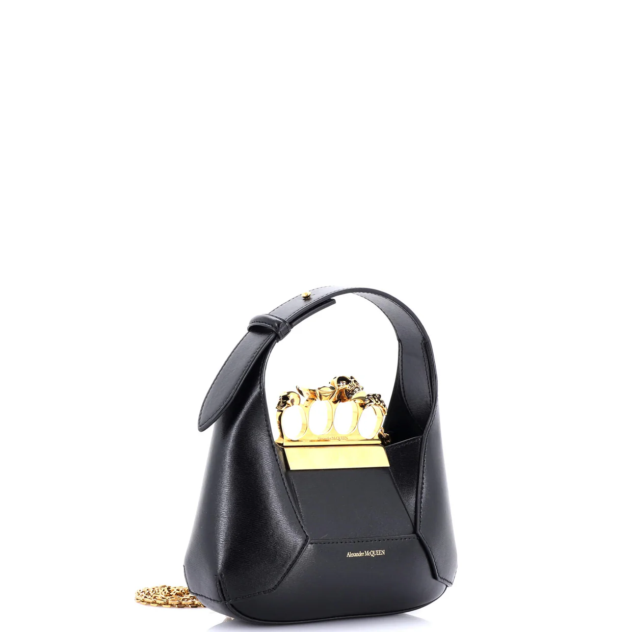 Jewelled Hobo Leather Mini - Deep Luxury