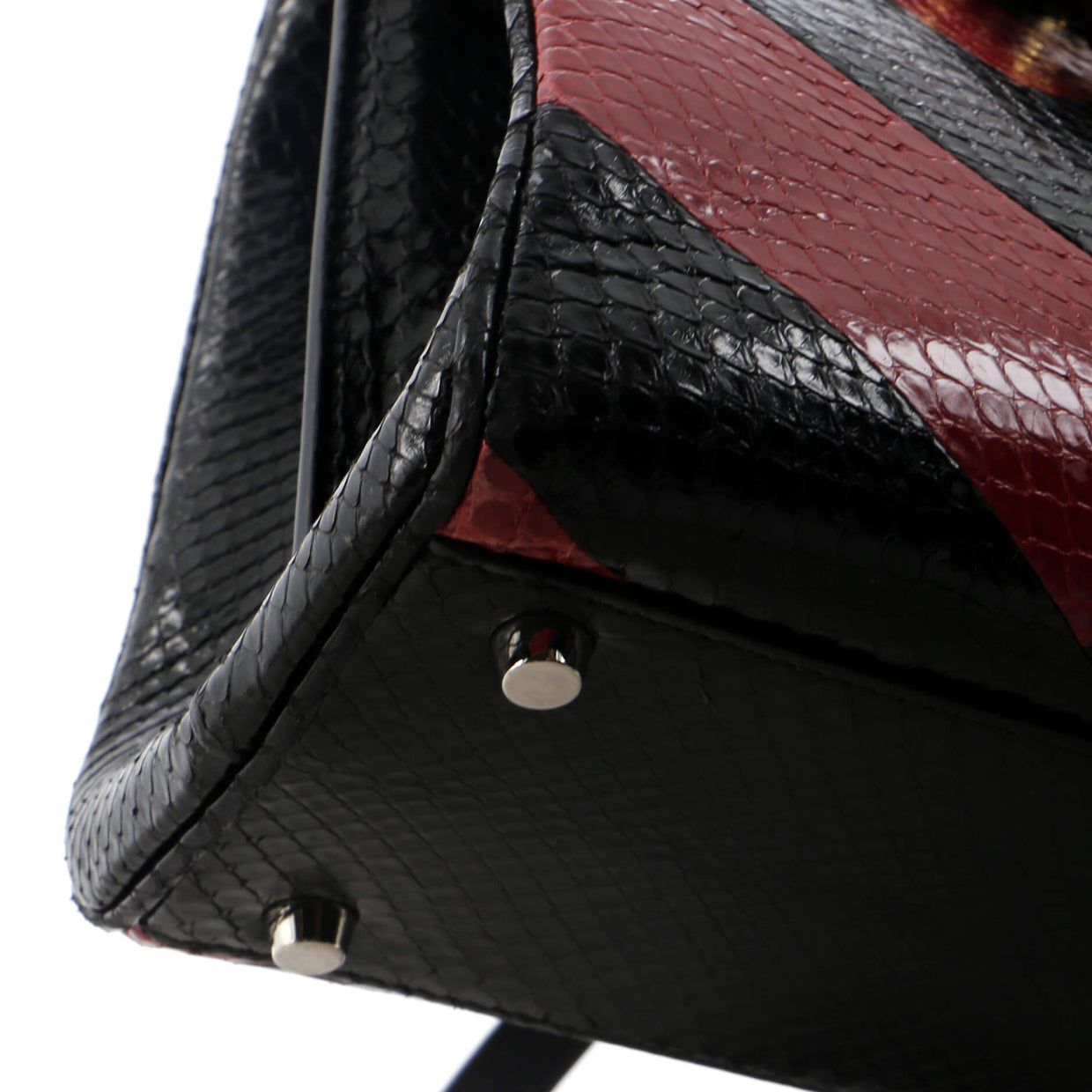 Zumi Top Handle Bag Python Small - Deep Luxury